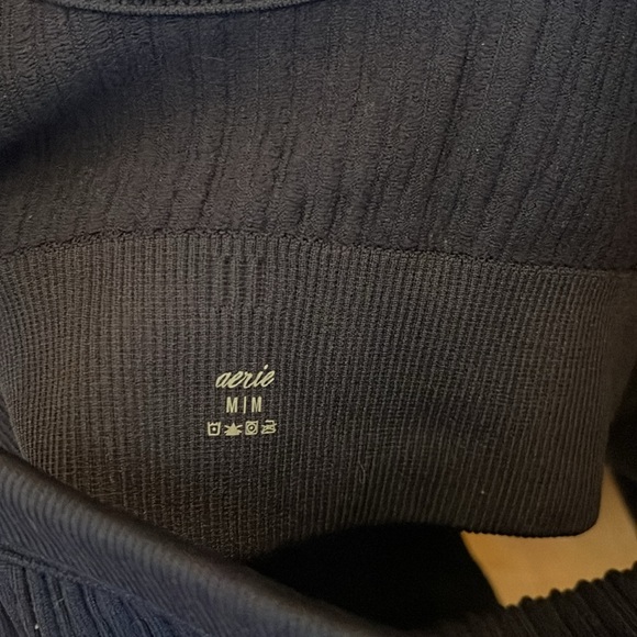 Aerie Blue Ribbed Sport Tank - Picture 3 of 3